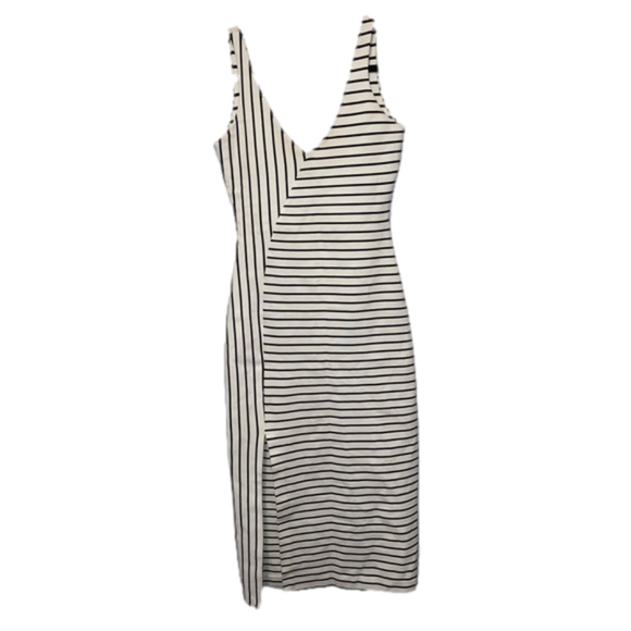 Zara Dresses & Skirts - Black And White Striped Zara Dress